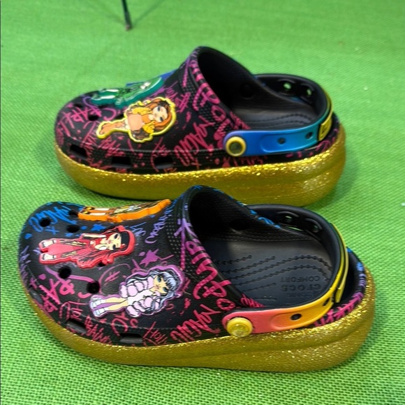 RARE Colorful Kids Crocs Rainbow High Cutie Crush Clogs size 2J - Picture 7 of 14